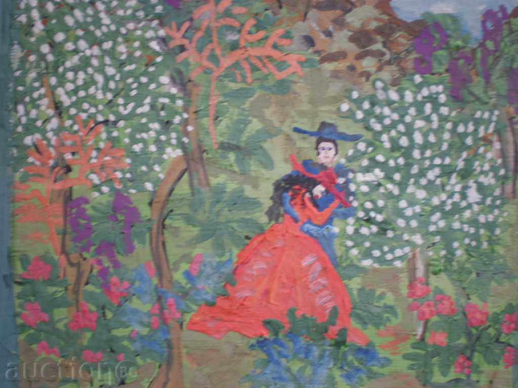 картина,масло на картон. с цена € 20.00 | 39.12 лв.