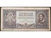 10 000 000 png 1945 Hungary Rare Banknote