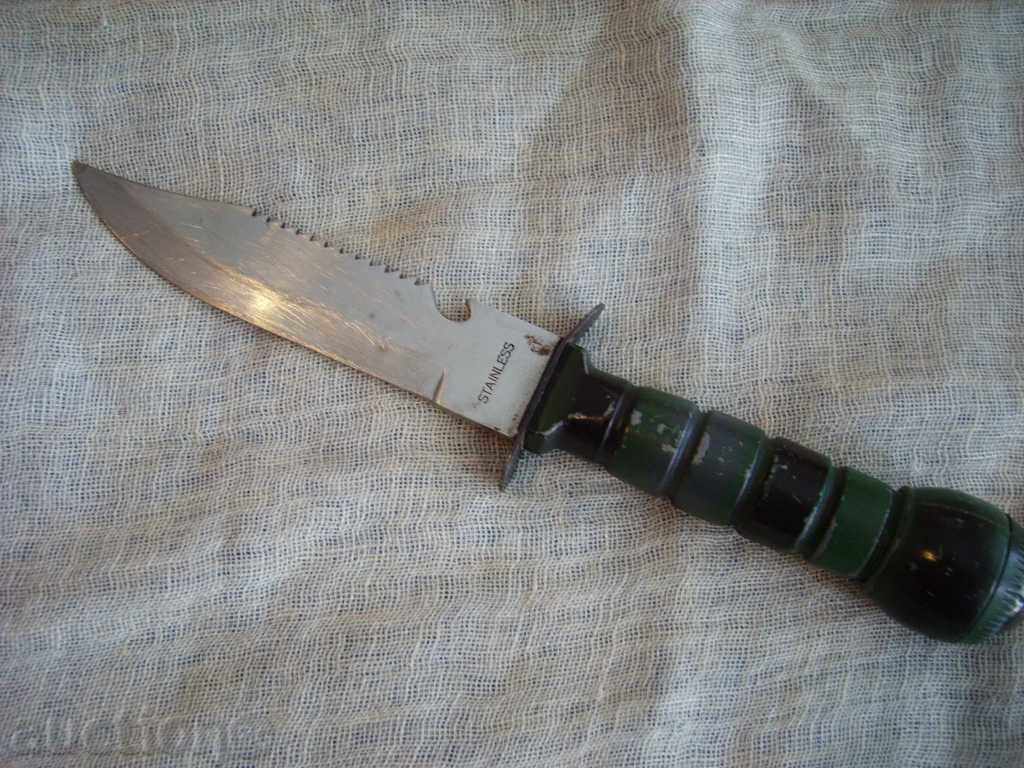Στρατιωτική μαχαίρι προσγείωση με πυξίδα
