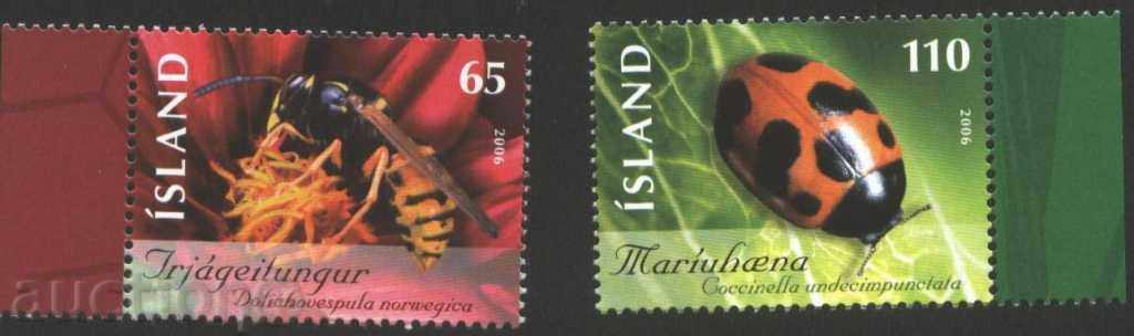 Καθαρίστε τα σήματα Έντομα Μέλισσα Πασχαλίτσα 2006 Ισλανδία