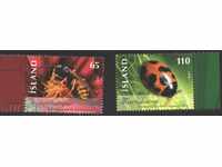 Чисти марки Насекоми Пчела Калинка 2006 от Исландия