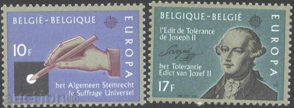 Чисти марки Европа СЕПТ 1982 от Белгия