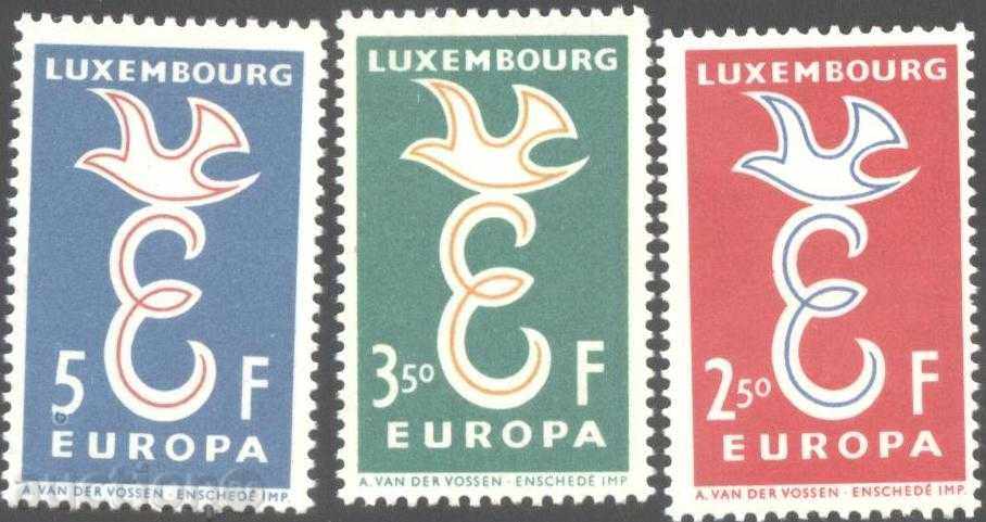 Καθαρό Μάρκες Ευρώπη Σεπτέμβριος 1958 Luxembourg