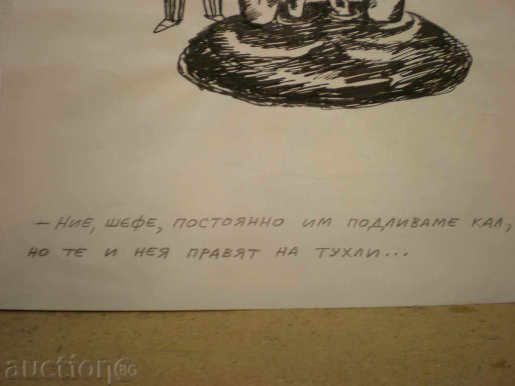 Pencil-caricature-ink, Tsvetan Tsekov with price € 50.00 | 97.79 BGN