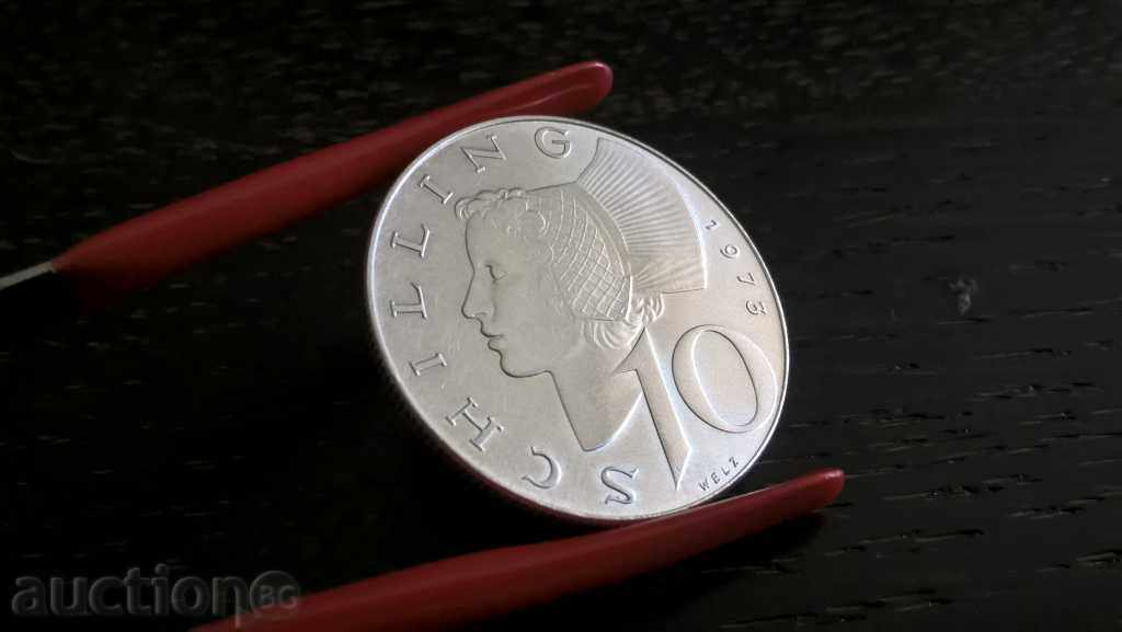Silver coin - Austria - 10 shillings 1973