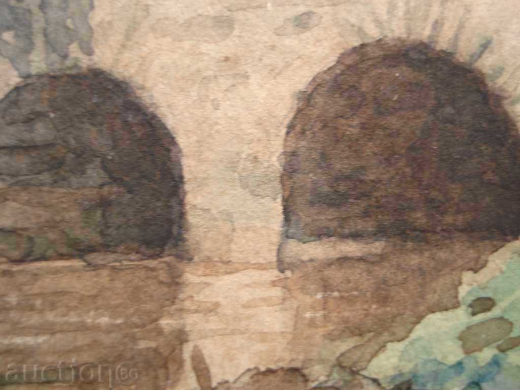 1110 N.Karpov bridge watercolor signed 1921/15 / 22cm with price 60.00 BGN | € 30.68 1110 N.Karpov bridge watercolor signed 1921/15 / 22cm with price 60.00 BGN | € 30.68