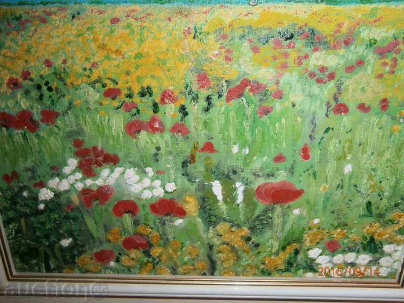 Auction Picture - oil on canvas - Poppies - Hriska Panteva Auction Picture - oil on canvas - Poppies - Hriska Panteva