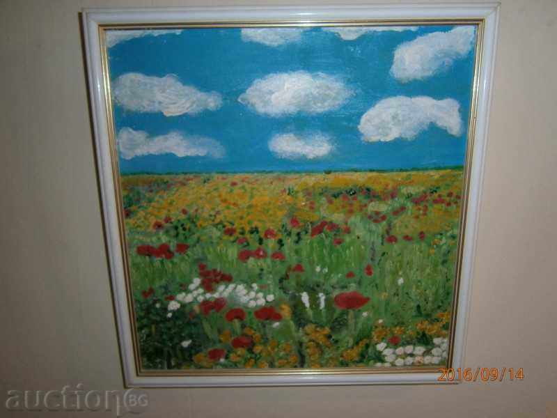 Picture - oil on canvas - Poppies - Hriska Panteva
