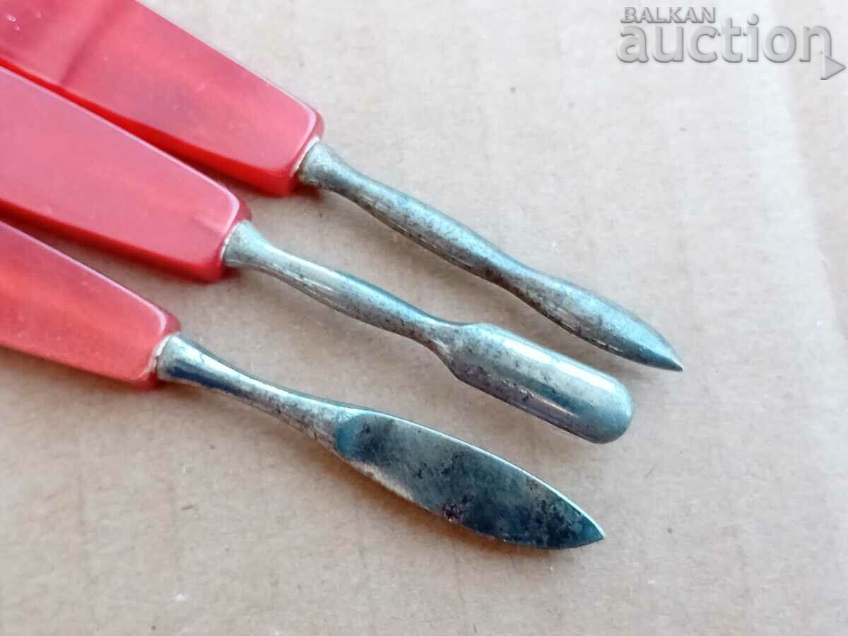 Auction  small tools for manicure Bakelite KATALIN retro