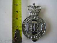 Police badge, medal, order, embroidery sign