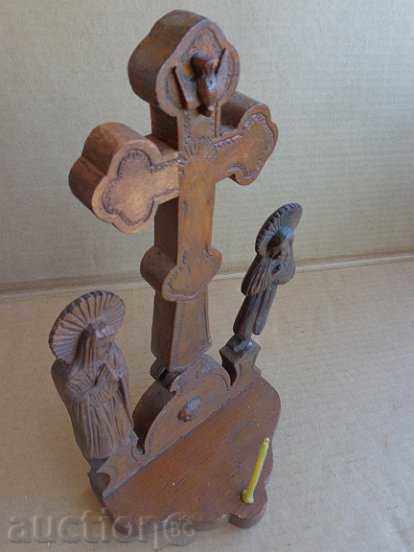 Triptic Vechea cruce din lemn, Isus lumânare, pictograma lumânare cu preț 194.00 BGN | € 99.19