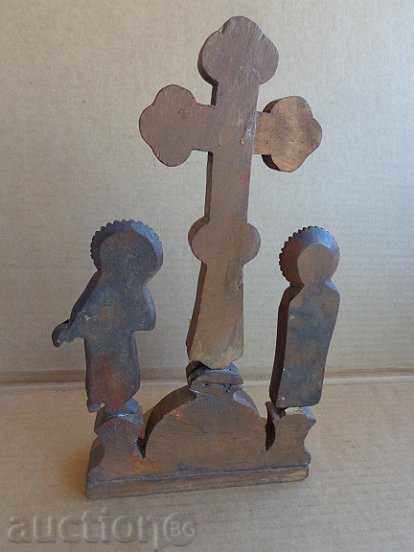 Triptic Vechea cruce din lemn, Isus lumânare, pictograma lumânare - 6