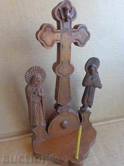 Triptic Vechea cruce din lemn, Isus lumânare, pictograma lumânare - 7