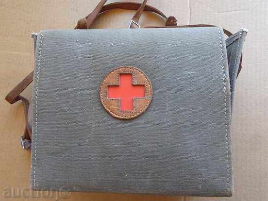 Old medical bag Second World War, Red Cross with price 69.00 BGN | € 35.28