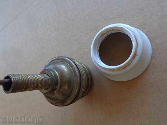 Vechi soclu porțelan soclu felinar lampă candelabru umbra - 6 Vechi soclu porțelan soclu felinar lampă candelabru umbra - 6