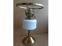 Old electric lamp without lampshade, lantern, bulb