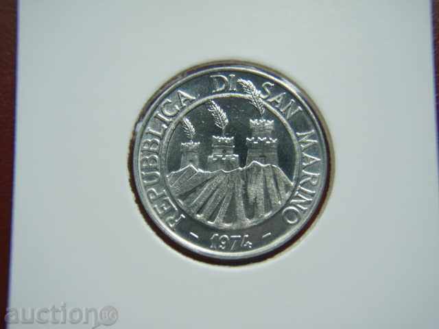 10 Lire 1974 San Marino - Unc with price 4.89 BGN | € 2.50 10 Lire 1974 San Marino - Unc with price 4.89 BGN | € 2.50