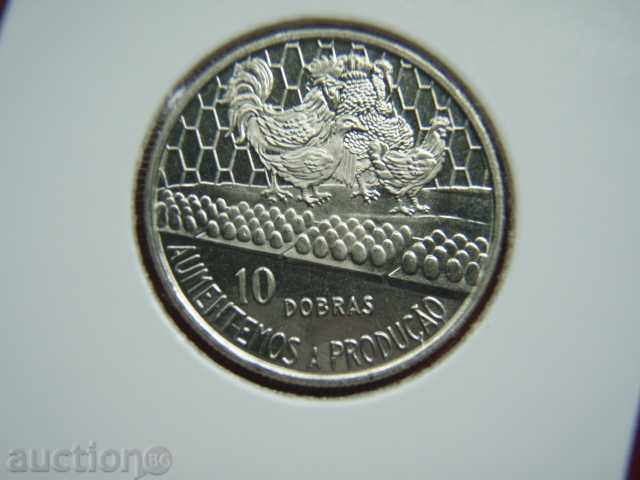 10 Dobras 1990 St. Tome & Principe - Unc 10 Dobras 1990 St. Tome & Principe - Unc