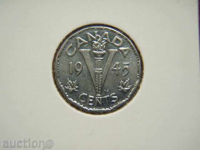 5 Cents 1945 Canada (Canada) - XF/AU