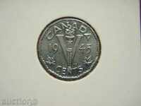 5 Cents 1945 Canada (Canada) - XF/AU