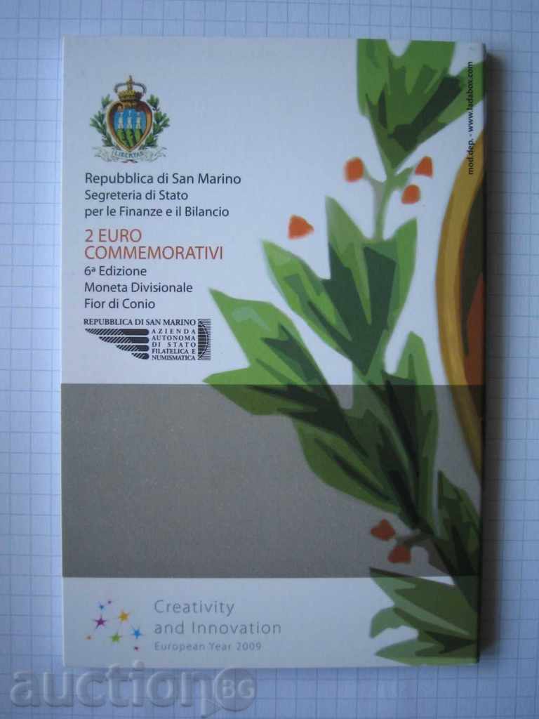 Auction 2 Euro 2009 San Marino "Europeo d'la Creativita" San Marino Auction 2 Euro 2009 San Marino "Europeo d'la Creativita" San Marino