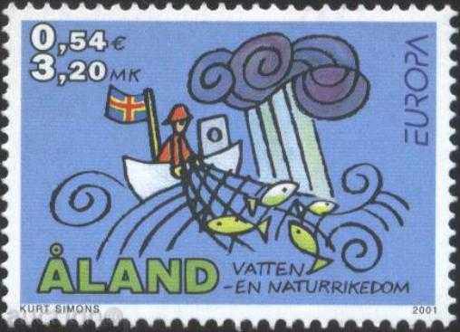 Pure marca Europa septembrie 2001 de la Åland