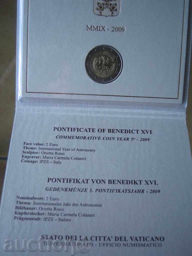 2 Euro 2009 Vaticana "Anno Intern.Dell' Astronomia" Vatican - 5 2 Euro 2009 Vaticana "Anno Intern.Dell' Astronomia" Vatican - 5