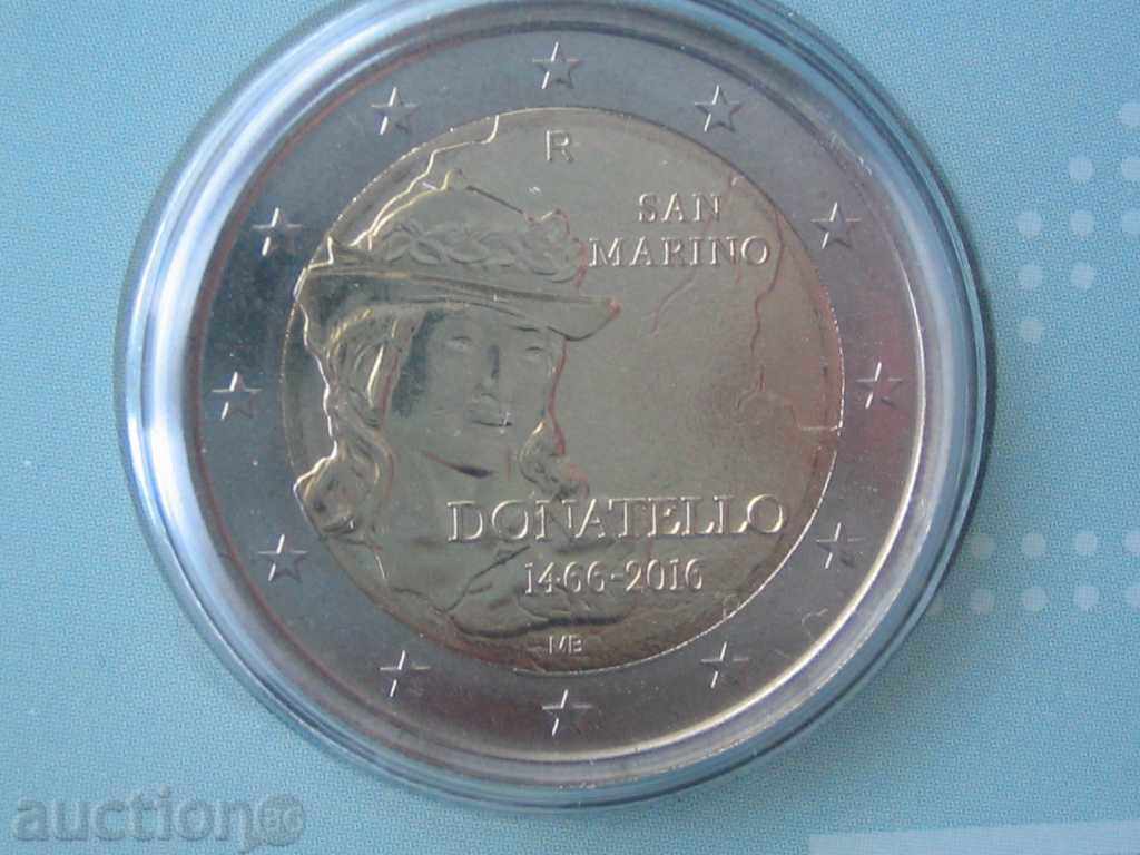 2 Euro 2016 San Marino "Donatello" /2/ Сан Марино Unc 2 евро 2 Euro 2016 San Marino "Donatello" /2/ Сан Марино Unc 2 евро
