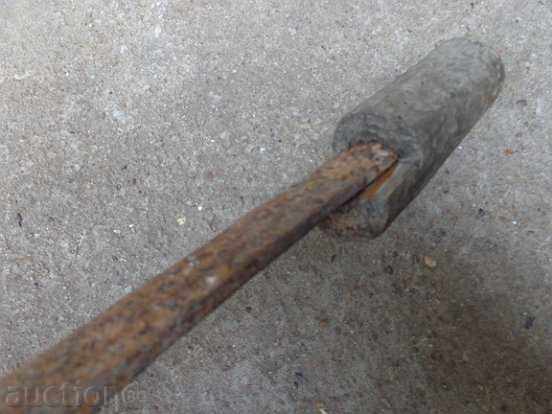 Auction Old handmade knife, wrought iron Auction Old handmade knife, wrought iron
