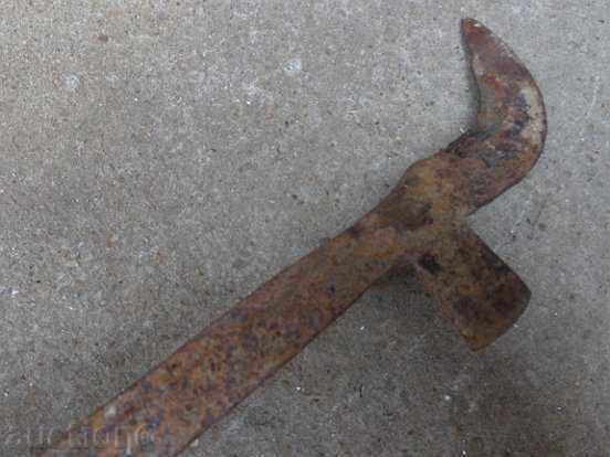 Old handmade knife, wrought iron - 6 Old handmade knife, wrought iron - 6