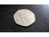 Монета - Великобритания - 50 пенса | 1999г.