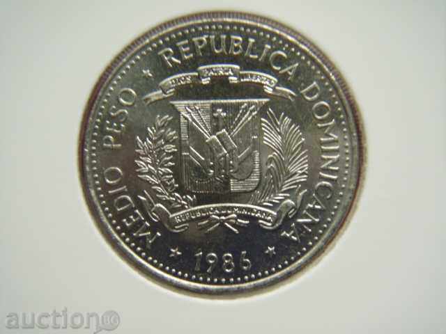 1/2 Peso 1986 Republica Dominicană - Unc