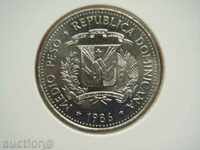 1/2 Peso 1986 Dominican Republic - Unc