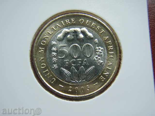 500 Franci 2003 Statele Africii de Vest - Unc