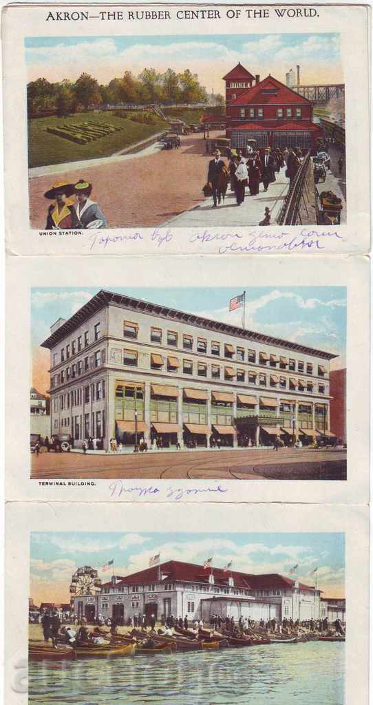 PC - USA - AKRON - 1925 - leaflet - 18 photos - 5 PC - USA - AKRON - 1925 - leaflet - 18 photos - 5