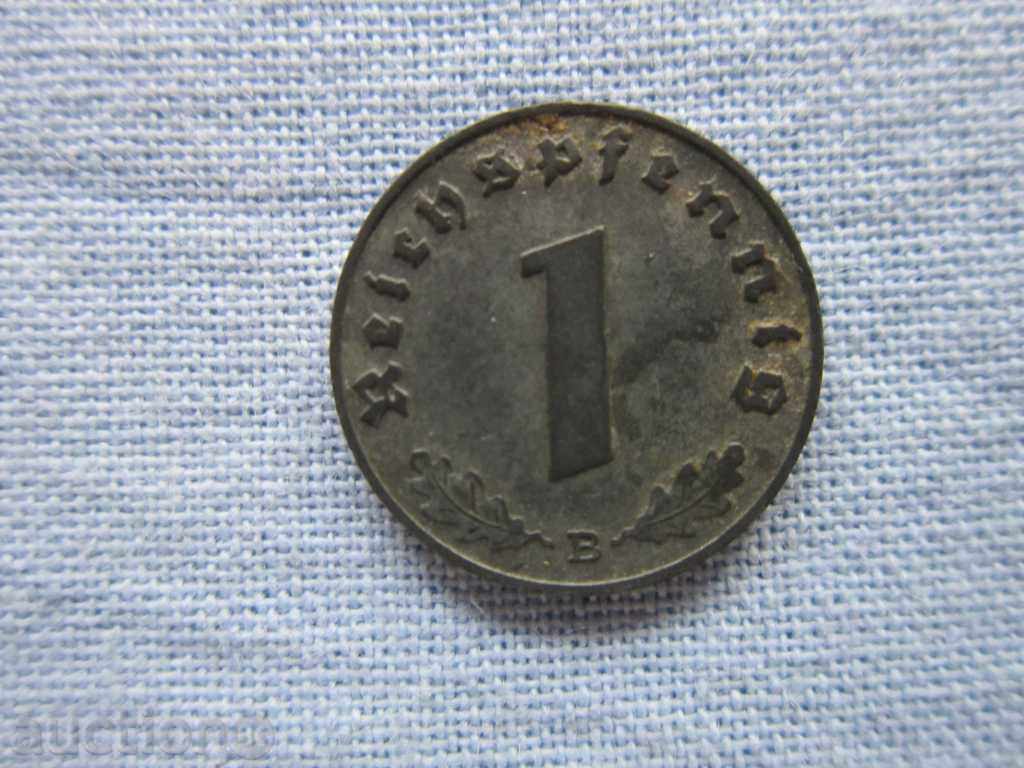1 REICHPHENNING pfinging 1942 B Germany with price 5.00 BGN | € 2.56 1 REICHPHENNING pfinging 1942 B Germany with price 5.00 BGN | € 2.56