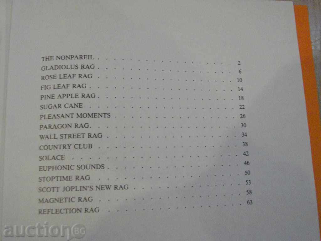 Delivery of Book "RAGTIMES FOR PIANO-SCOTT JOPLIN - II." - 68 pp. Delivery of Book "RAGTIMES FOR PIANO-SCOTT JOPLIN - II." - 68 pp.