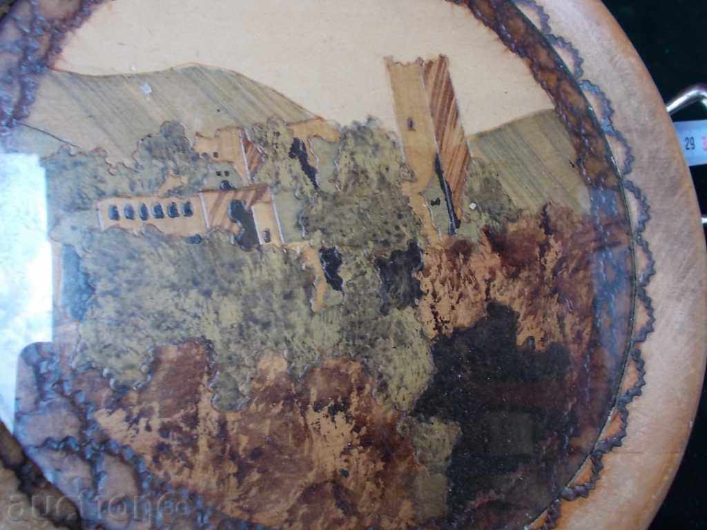 Old tray - wood, metal glass. Painted with price 15.00 BGN | € 7.67 Old tray - wood, metal glass. Painted with price 15.00 BGN | € 7.67