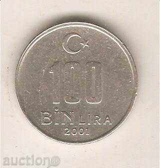 Τουρκία + 100 hil.liri 2001