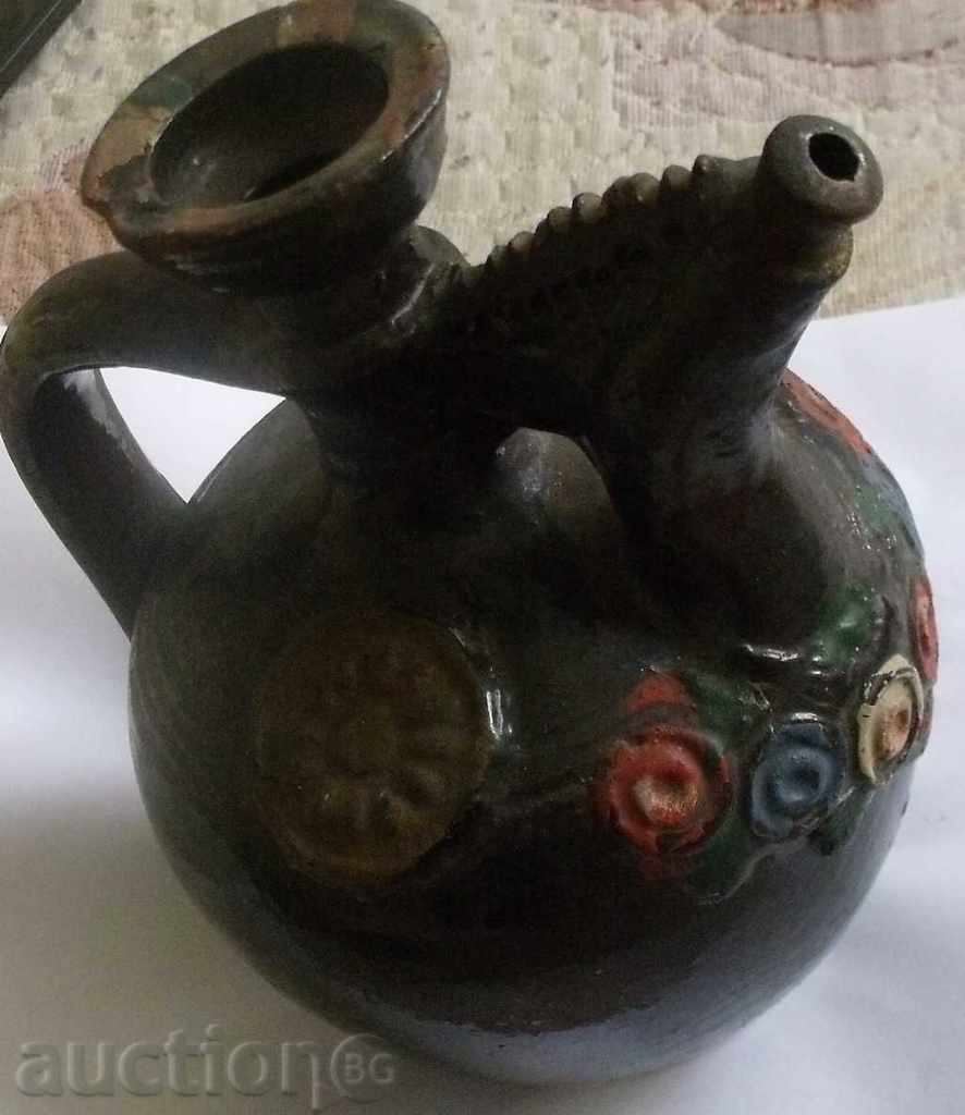 An old clay jug