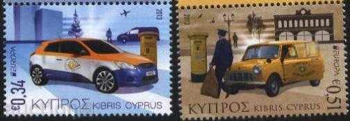 Чисти марки Европа СЕПТ, Автомобили  2013 от Кипър