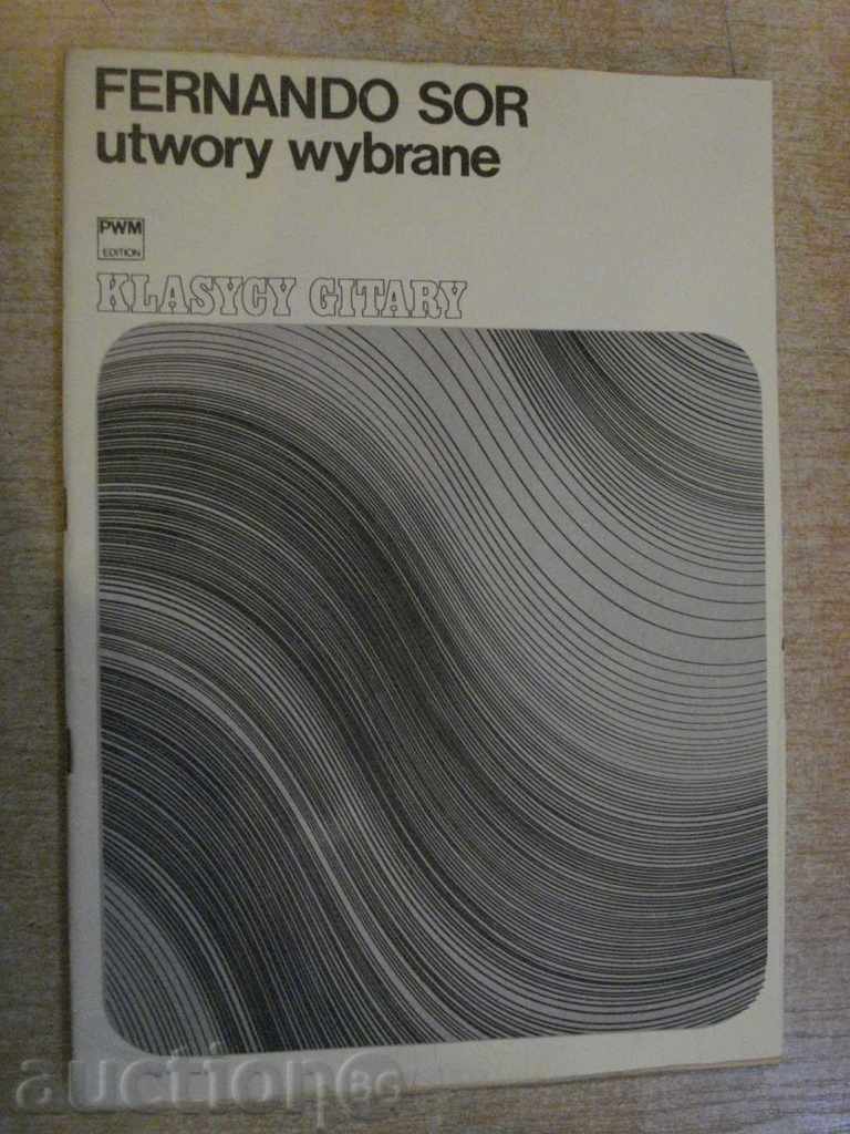 The book "KLASYCY GITARY-utwory wybrane-FERNANDO SOR" - 44 pp.