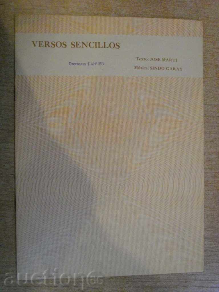 Book "VERSOS SENCILLOS - MARTI JOSE - Sindo GARAY" - 4 p.