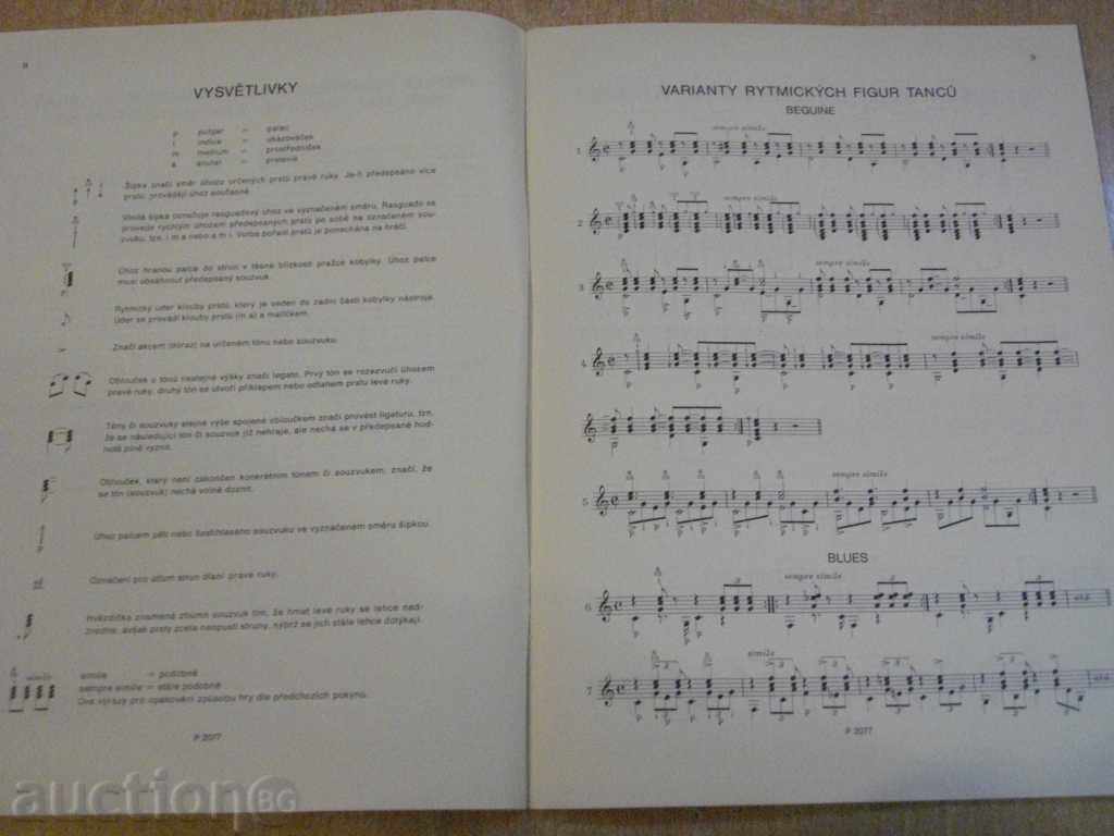 Auction  Book "RYTMICKÉ FIGURY TANCŮ-KYTAROVÉ KADENCE-KÖHLER" -60pp