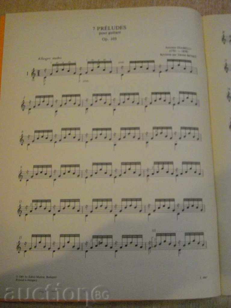 Book "7 PRÉLUDES POUR GUITARE - DIABELLI" - 24 p. with price 8.00 BGN | € 4.09 Book "7 PRÉLUDES POUR GUITARE - DIABELLI" - 24 p. with price 8.00 BGN | € 4.09