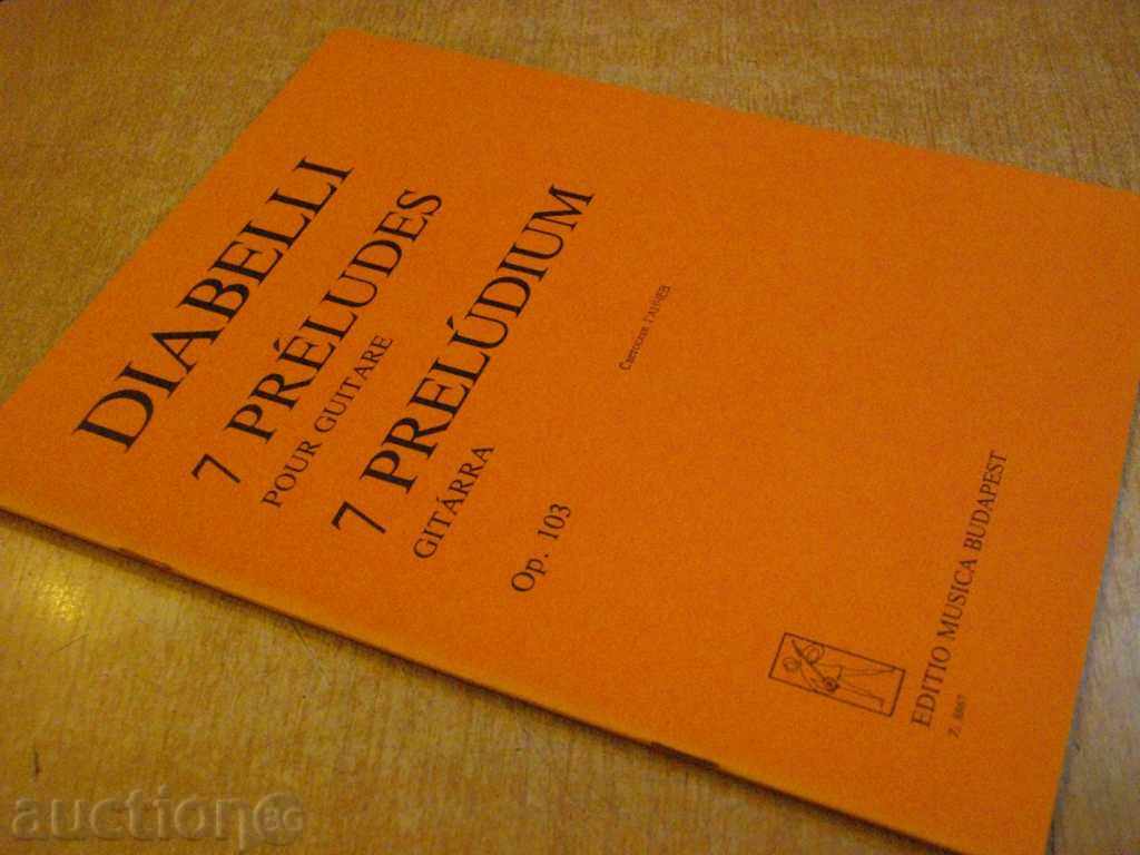 Book "7 PRÉLUDES POUR GUITARE - DIABELLI" - 24 p. - 7 Book "7 PRÉLUDES POUR GUITARE - DIABELLI" - 24 p. - 7