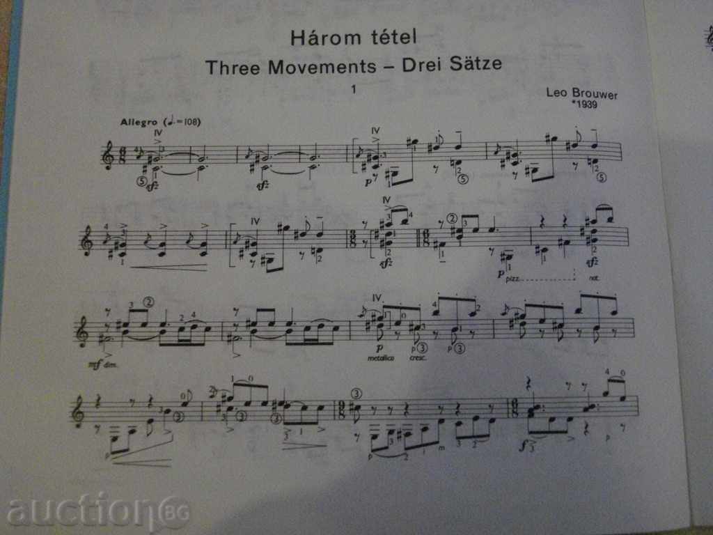 Auction  The book "Kubai gitármüvek - Gitar Musik from Cuba" - 20 p.