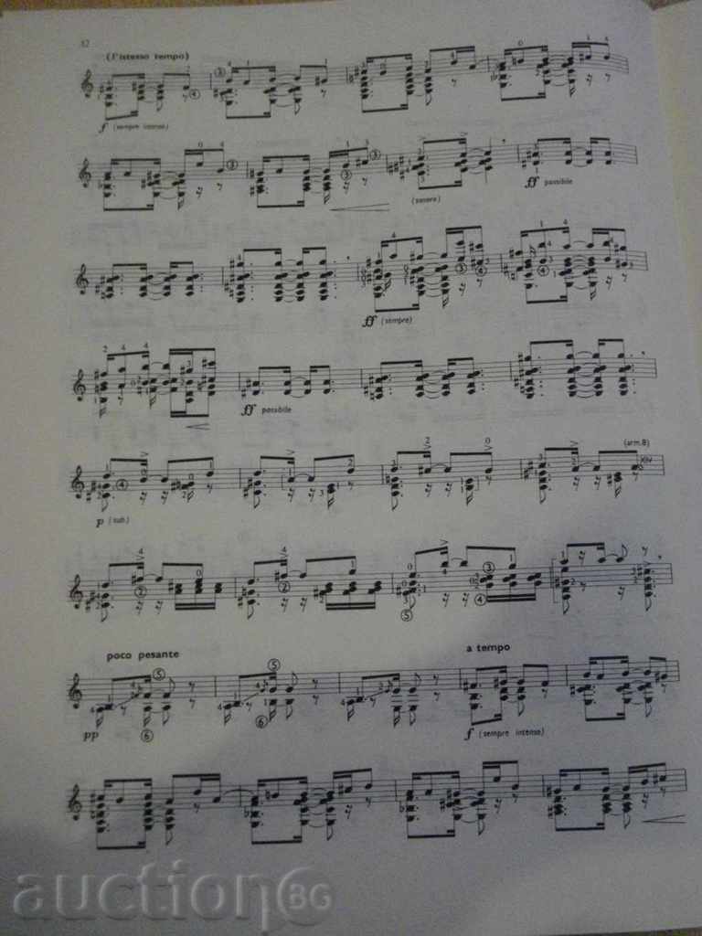 The book "Kubai gitármüvek - Gitar Musik from Cuba" - 20 p. - 5