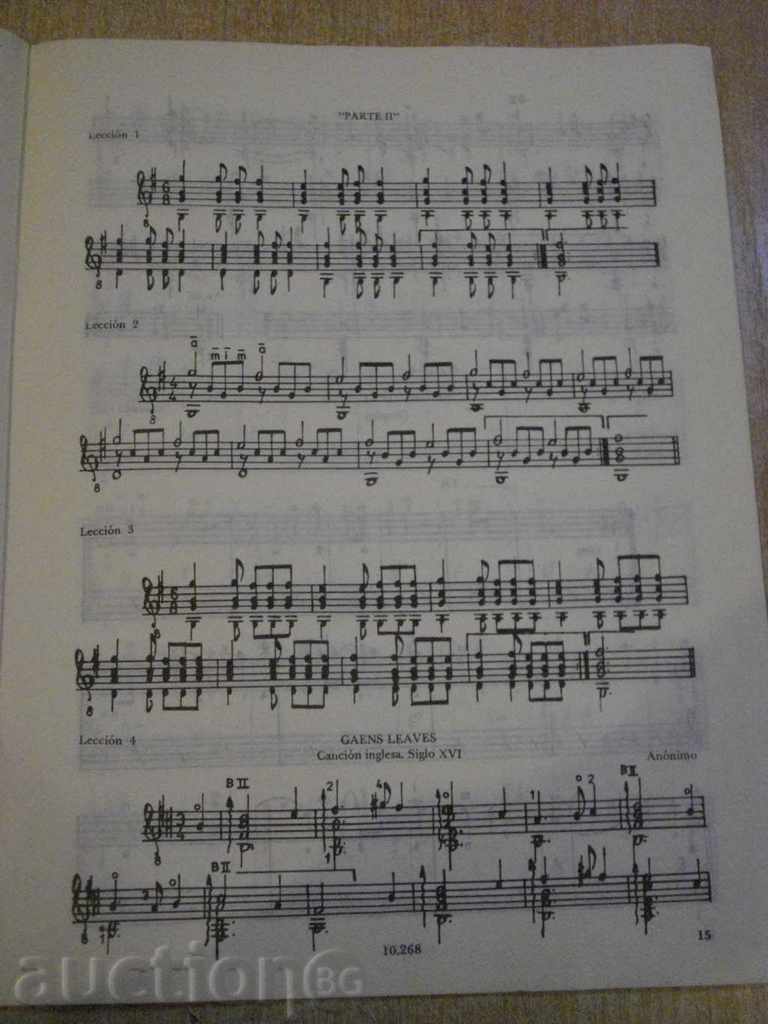 Delivery of The book "LECCIONES DE GUITARRA PARA ...- Alexis Baxter" -27 p. Delivery of The book "LECCIONES DE GUITARRA PARA ...- Alexis Baxter" -27 p.