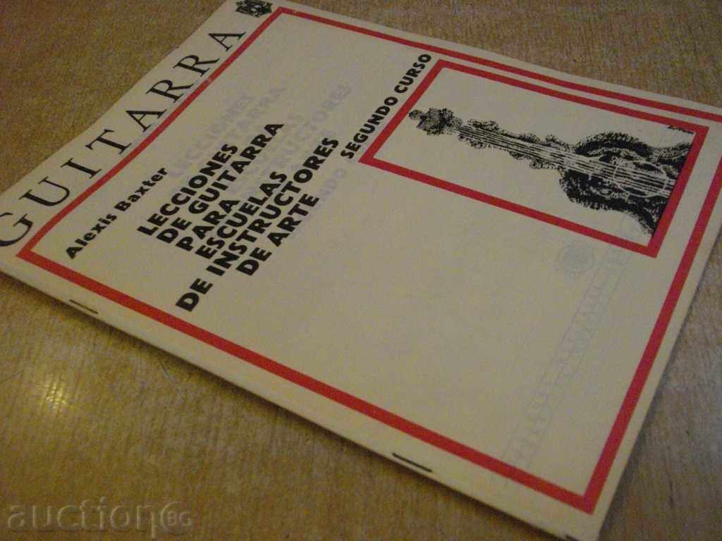 The book "LECCIONES DE GUITARRA PARA ...- Alexis Baxter" -27 p. - 7 The book "LECCIONES DE GUITARRA PARA ...- Alexis Baxter" -27 p. - 7